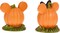 Disney Village Halloween Accessories Pumpkintown Mickey and Minnie Mouse Topiaires Figurine (Multicolor)